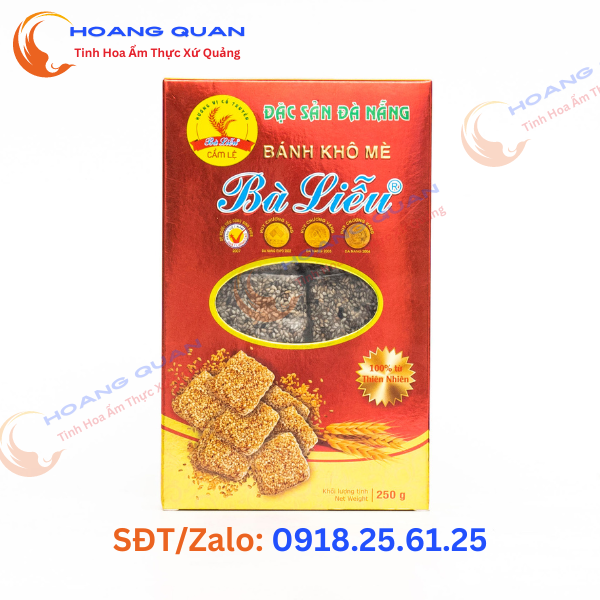 Bánh Khô Mè Bà Liễu Mè Đen 250g